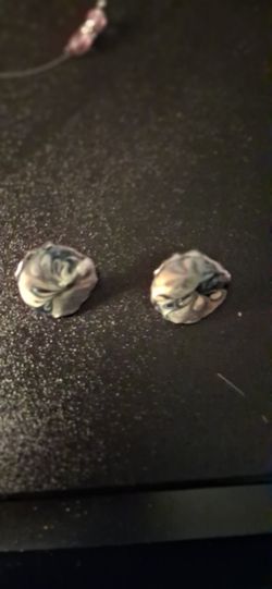 Marbled Stud Earrings