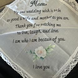 Mom & Dad Wedding Day Handkerchief 
