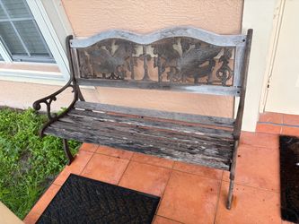 Garden bench cast-iron