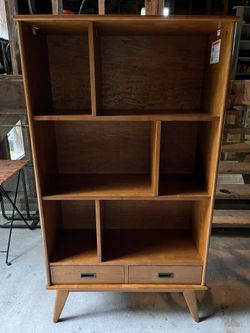 Midcentury Modern Bookcase - Solid Wood