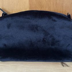 Lancome Paris Black Top Zip Rectangle Cosmetic Travel Makeup Bag Pouch