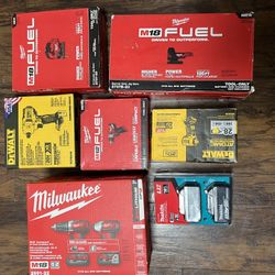 drills chargers and batteries