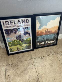 Matching Frames And Travel Posters