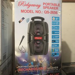 Rechargeable Speaker - Bluetooth - Dual 6.5