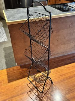 Gourmet Basics by Mikasa 3-Tiered Metal Market Basket