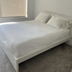 IKEA BED FRAME W/ NOVAFORM MATTRESS 