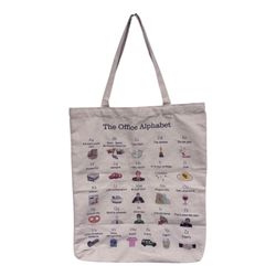 The Office Alphabet Print Tote Bag