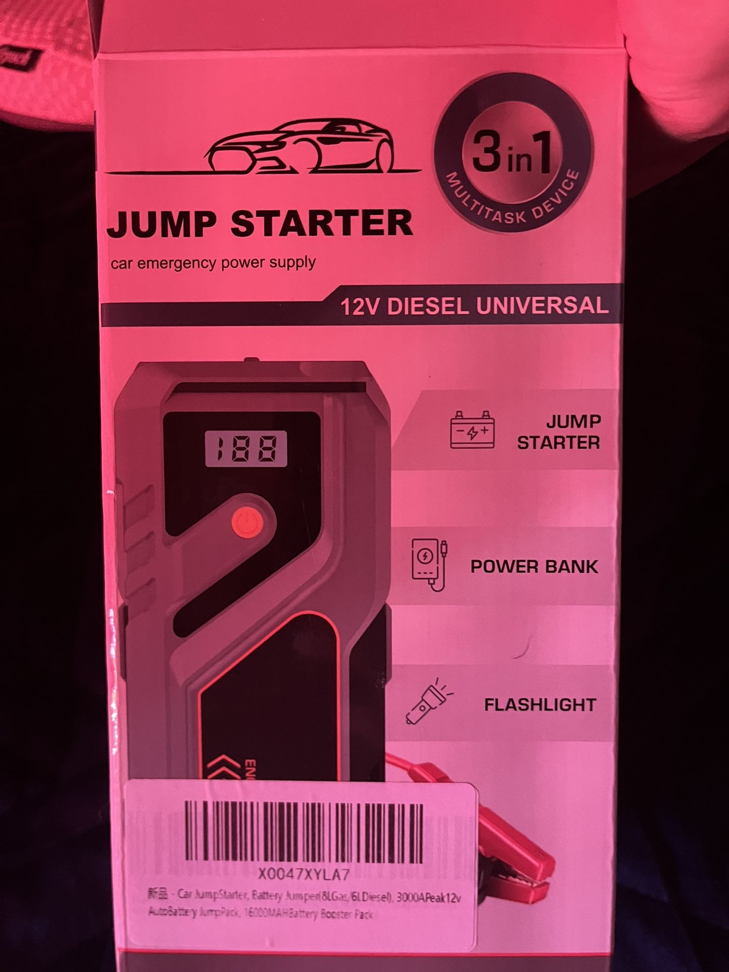 3 In 1 Universal Jump Starter 12v