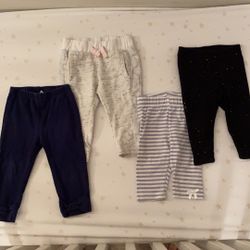 Bundle Of (4) Pairs Baby Legging Pants 
