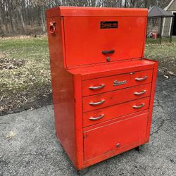 Vintage 1960s Snap-On Mechanic Tool Box Chest