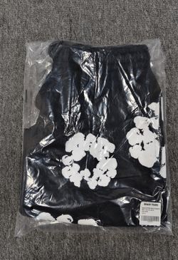 Black Denim tear shorts