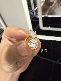 2ct Moissanite Studs