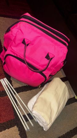 Pink Diaper Bag with changing pad