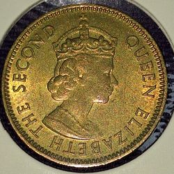 1959 Hong Kong 10 Cent Coin