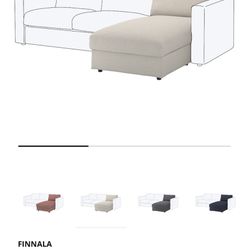 Sofa Chaise- Lower Queen Anne