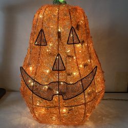 Vintage Rare Large Light Up Pumpkin 