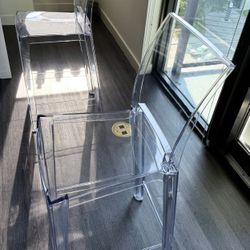 Kartell Crystal Bar Stools  