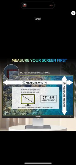 2-PACK 27 Inch 16:9 Computer Privacy Screen