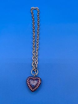 Silver tone chain necklace