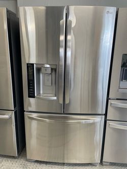 LG 36” 3-door Stainless Steel Refrigerator