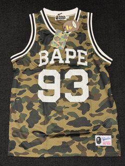 NWT 100% Authentic A Bathing Ape BAPE Jersey Tank Camo M