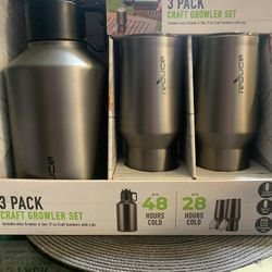 New- Growler & Mugs $20