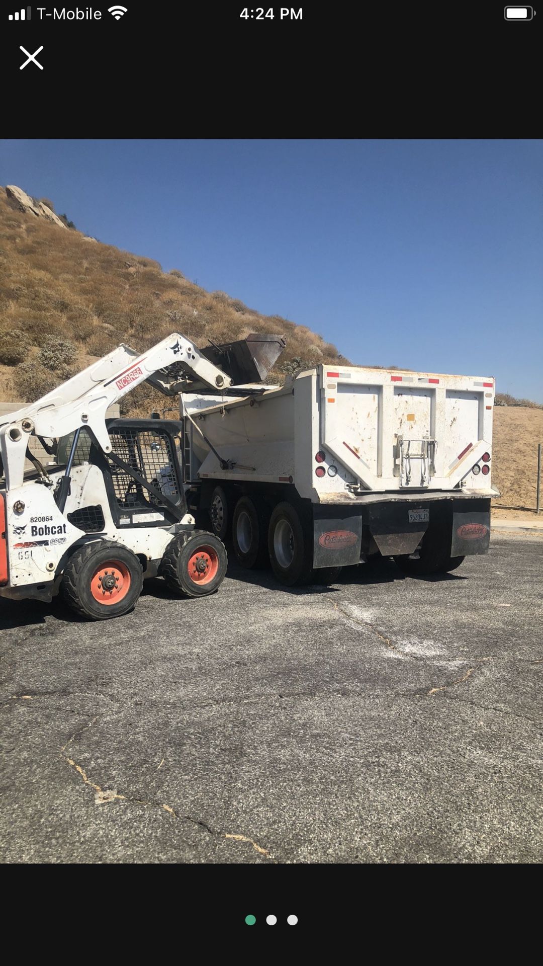 Super 10 Dump Truck, Bobcat, Excavator
