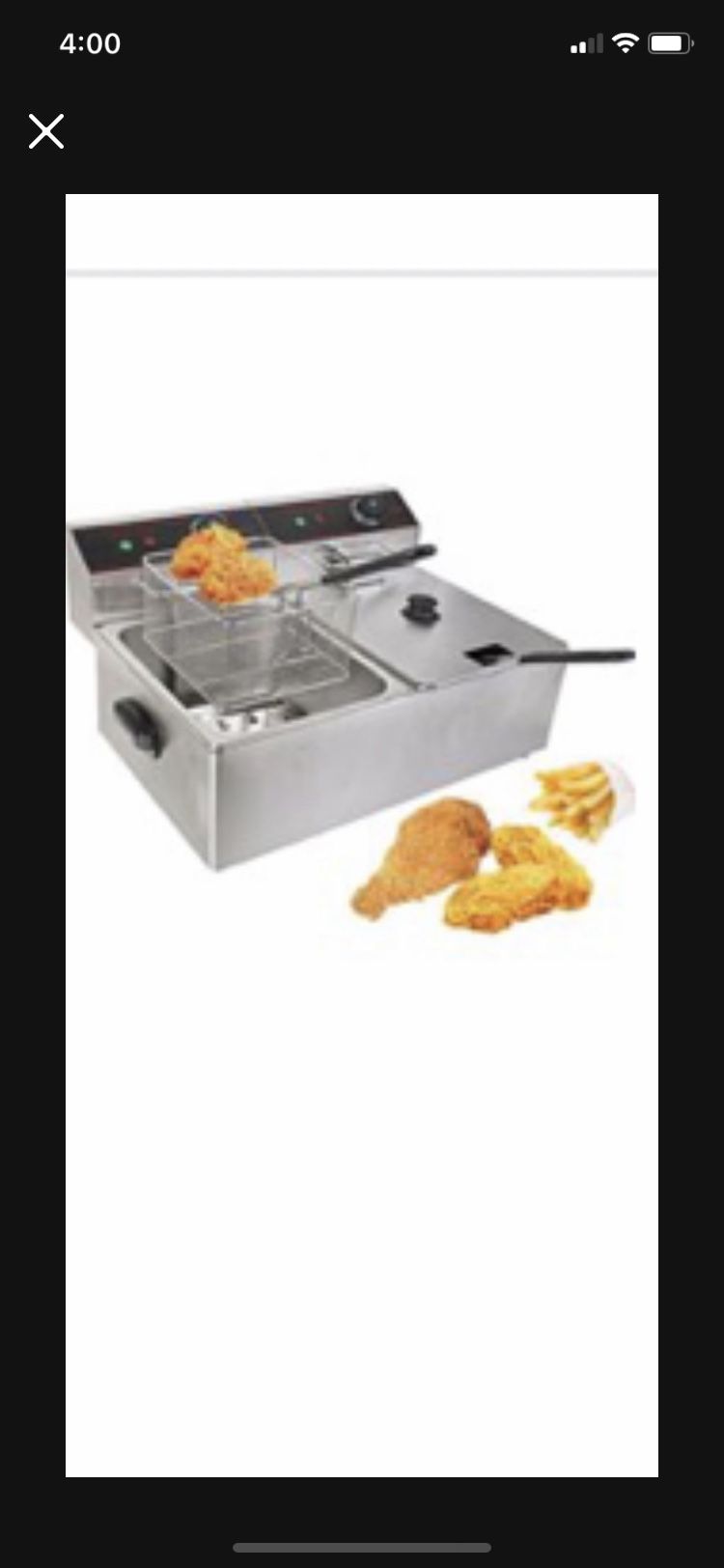 New: Double Deep Fryer. ( Best Offer)