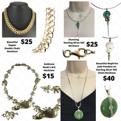 17 Nice Necklaces, See Pics For Prices