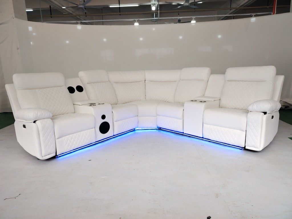 Sectional Recliner Sofa// Sofa Seccional Reclinable