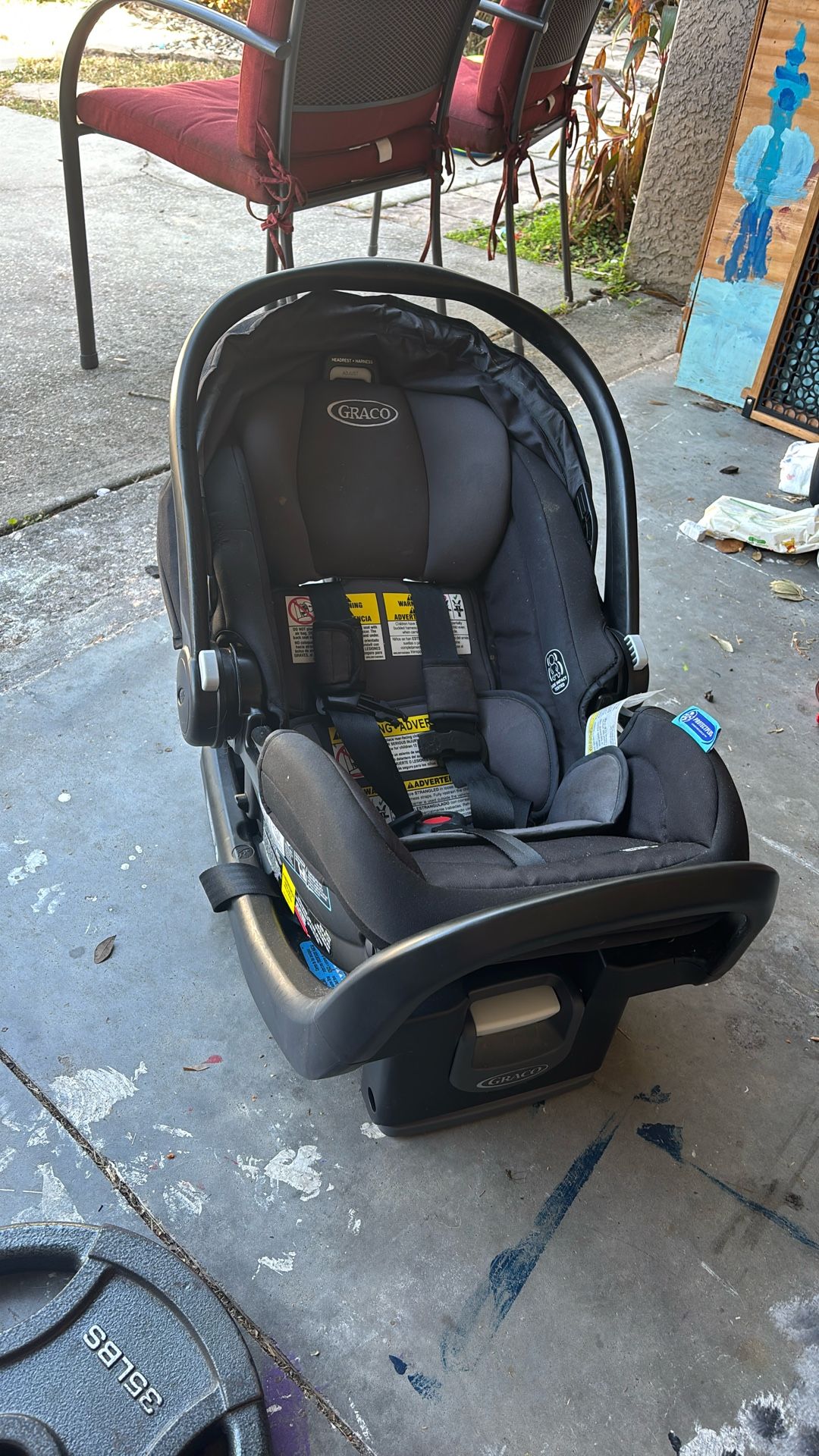 Graco Snugride Snug fit 35 -Used X 1 Child -  Fair Shape