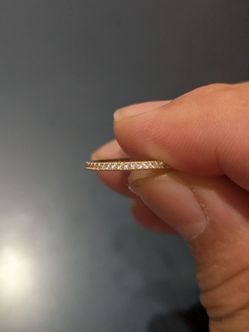 10kt ring with diamonds