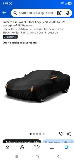 Chevy Camaro Waterproof Full Car Cover 2010-2026