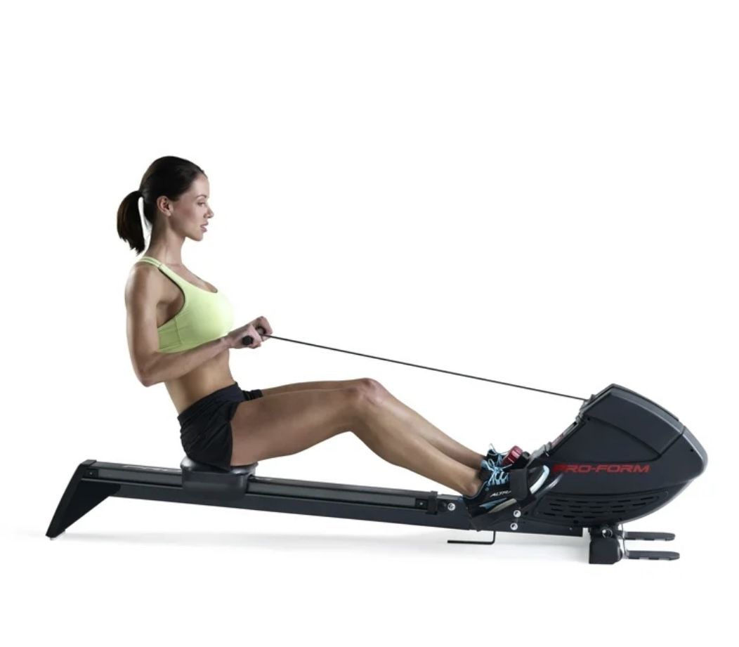 ProForm 440R Folding Rower with 8 Resistance Levels, 250 Lb. Weight Limit, rowing machine, exercise equipment, cardio machine, muscle strengthening,