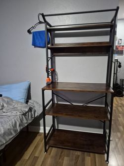 Industrial Baker's Rack with Shelves