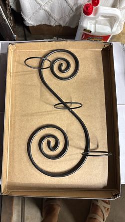 Dark brown Metal Decorative Letter S