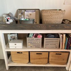 Handmade changing best sale table