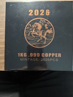 1 Kilo .999 Copper