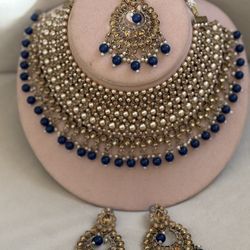 Indian Traditional Kundan Necklace Set Ethnic Wedding Party Designer Jewelry