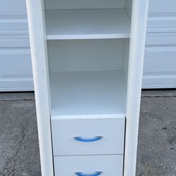 SOLID STURDY TALL WOODEN CABINET w/ 3 DRAWERS