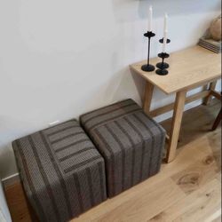 Studio McGee Threshold Ottomans (Set of Two)