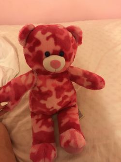 pink army print build a bear