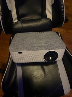 White Home Projector with Fabric Top