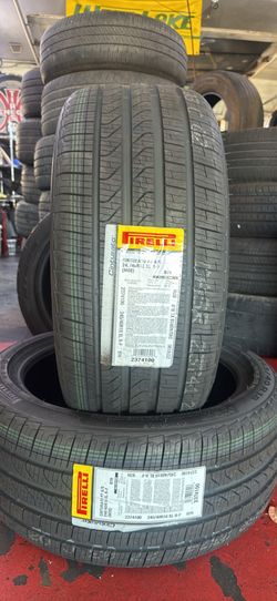 Pair of 245/40-18 Pirelli run flat tires