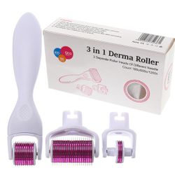 3 in 1 Derma Roller Microneedling Collagen Induction Therapy