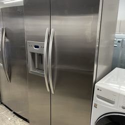 Kitchen Aid Side By Side In Stainless Steel Used