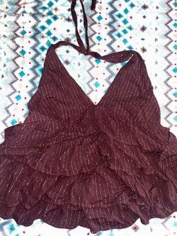 Burgundy Top (Bershka)