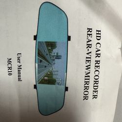 5.0inch 1080p hd recorder rear view mirror