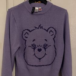 Purple Care Bear Sweater  XS