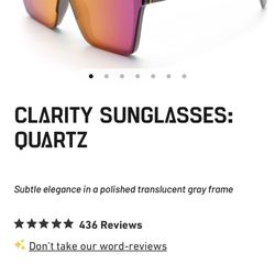 Heatwave Clarity Sunglasses Quartz With Rose Gold Lens